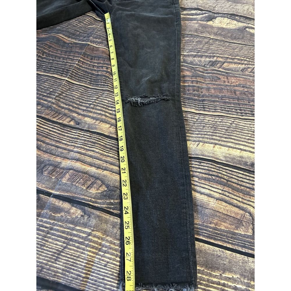 Frame Denim Women's Le Skinny de Jeanne Black Distressed Jeans size 26 - Picture 7 of 8